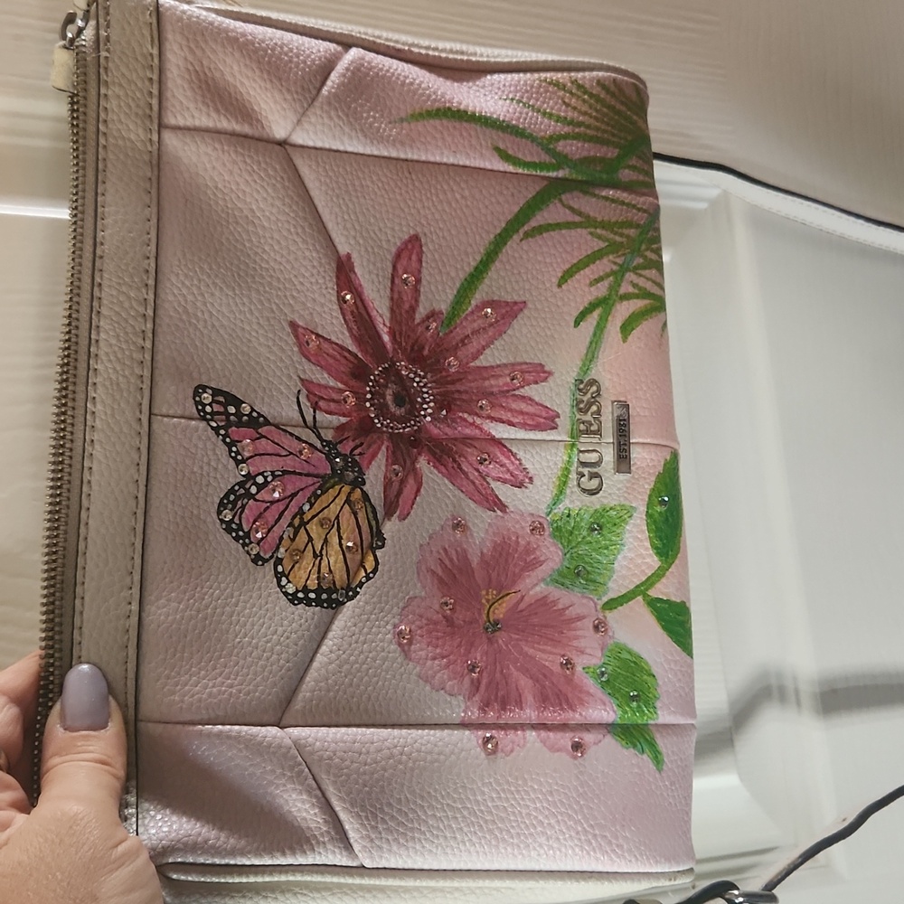 Guess handpainted purse